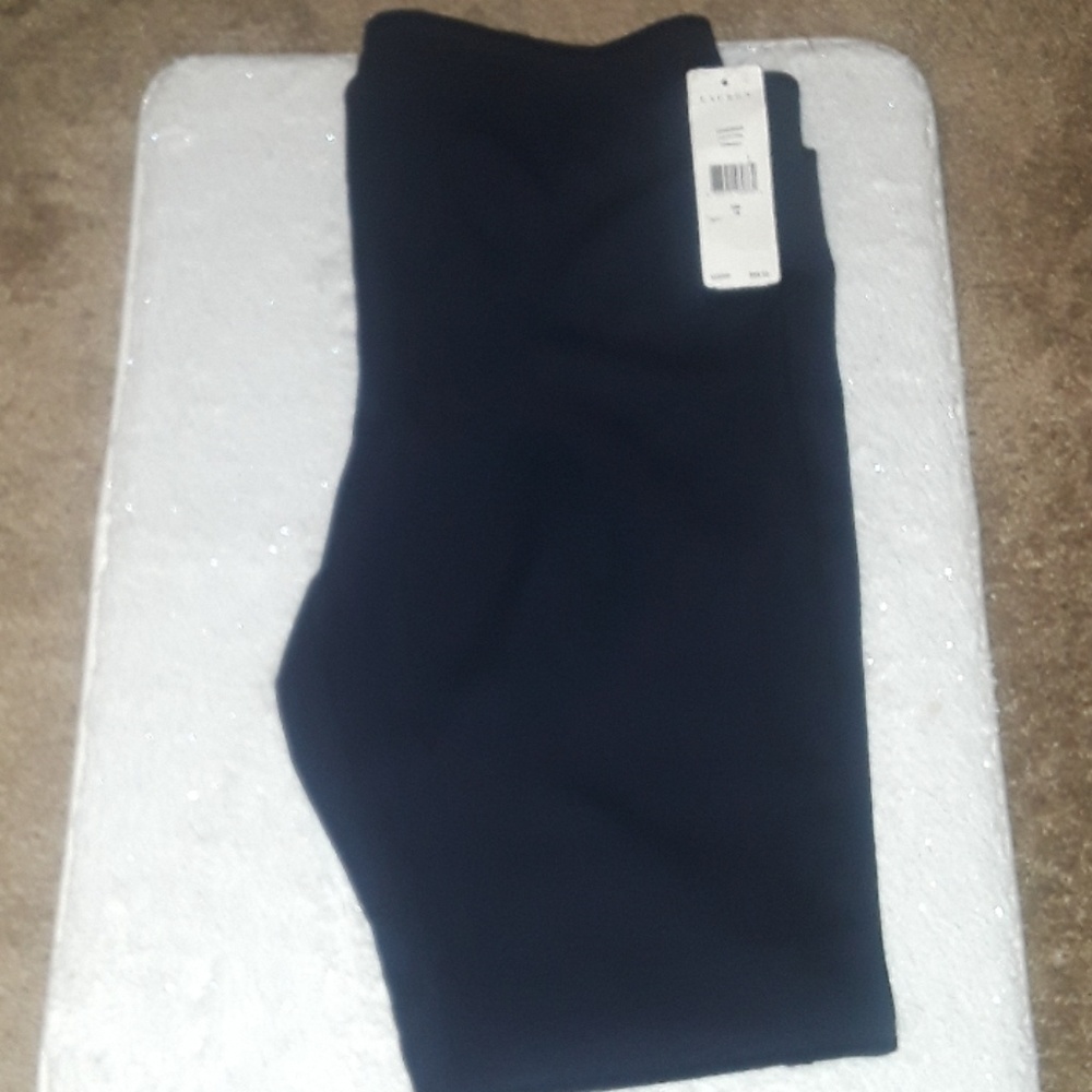 •NWT• Lauren by Ralph Lauren Womens Navy Leggings